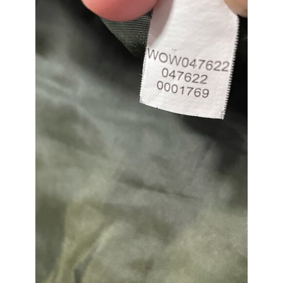 J. Jill Quilted Puffer Vest Womens SP Small Petite Herringbone Insulated Green - Picture 9 of 11